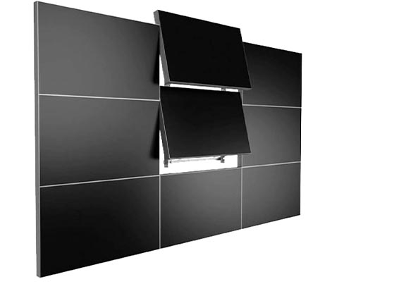 pop up brackets for wall displays and video walls